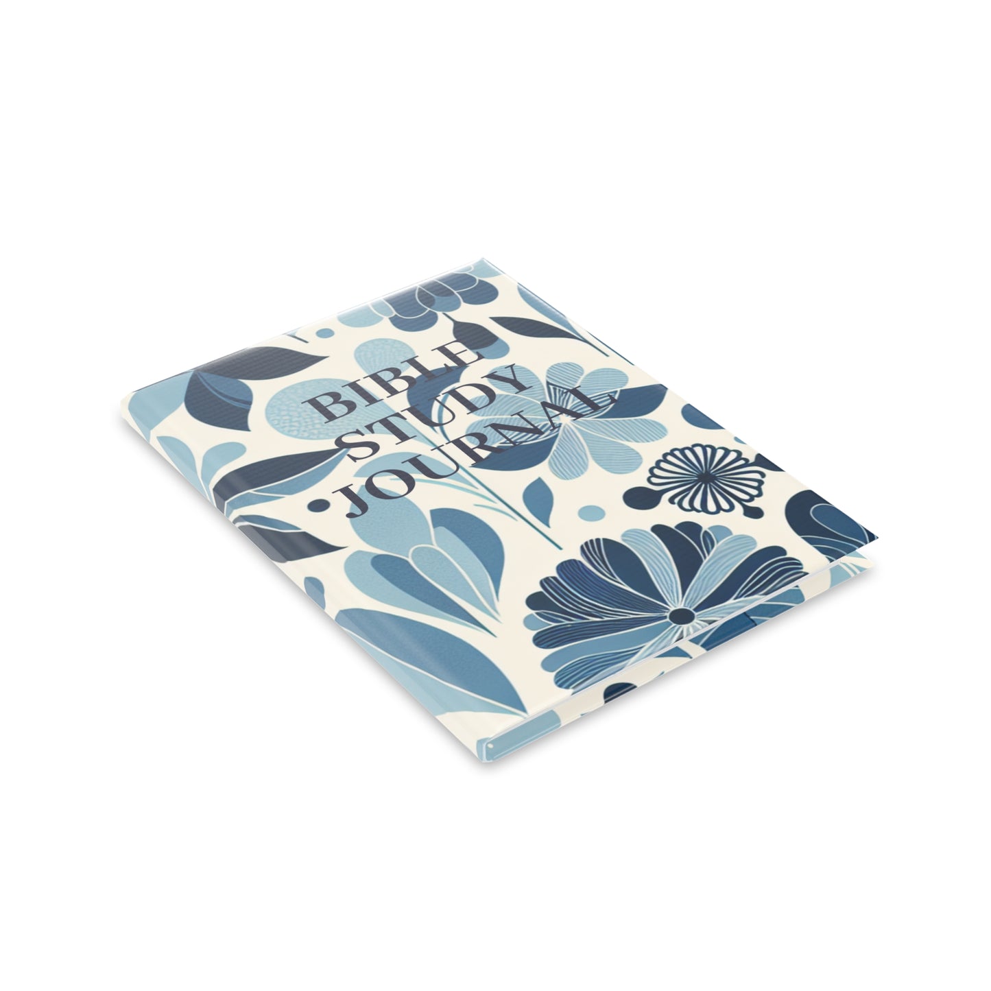 Bible Study Journal - Floral - Hardcover Notebook with Puffy Covers