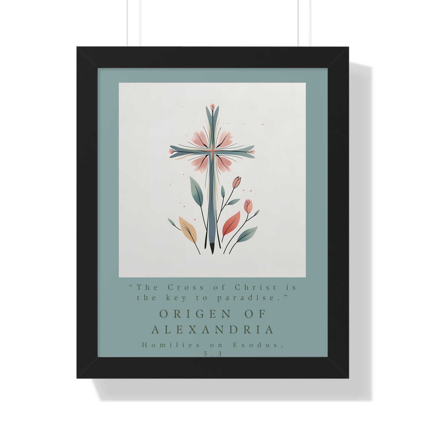 Origen of Alexandria Framed Vertical Poster