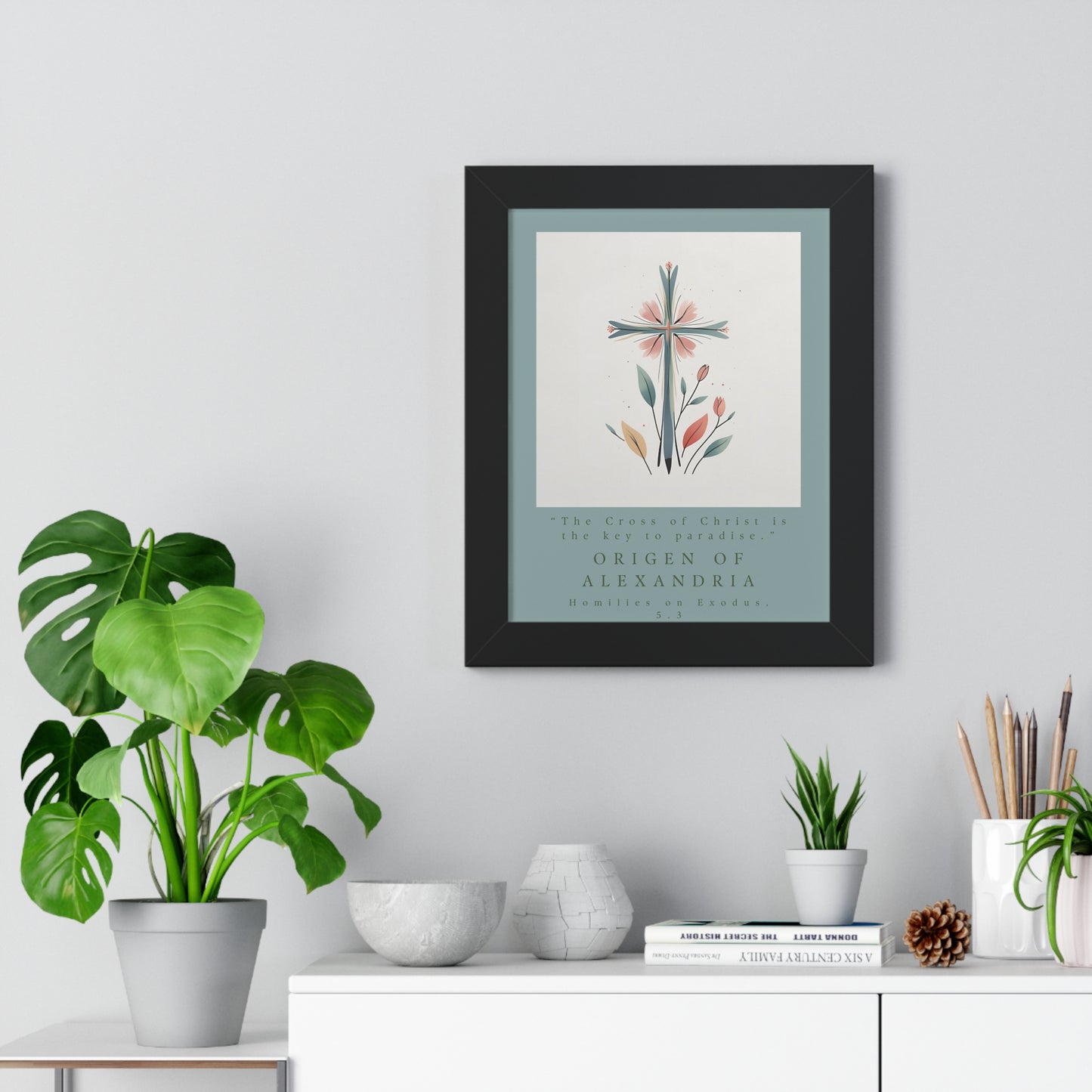 Origen of Alexandria Framed Vertical Poster