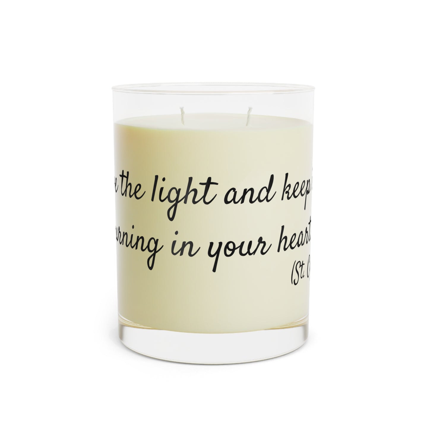 Receive The Light And Keep It Ever Burning In Your Heart - St. Cyril of Alexandria - Scented Candle - Full Glass, 11oz