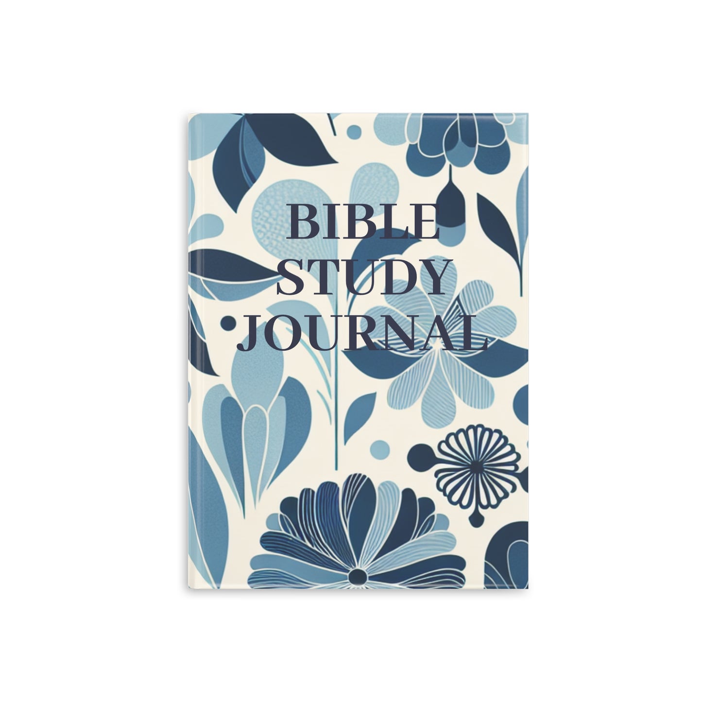 Bible Study Journal - Floral - Hardcover Notebook with Puffy Covers