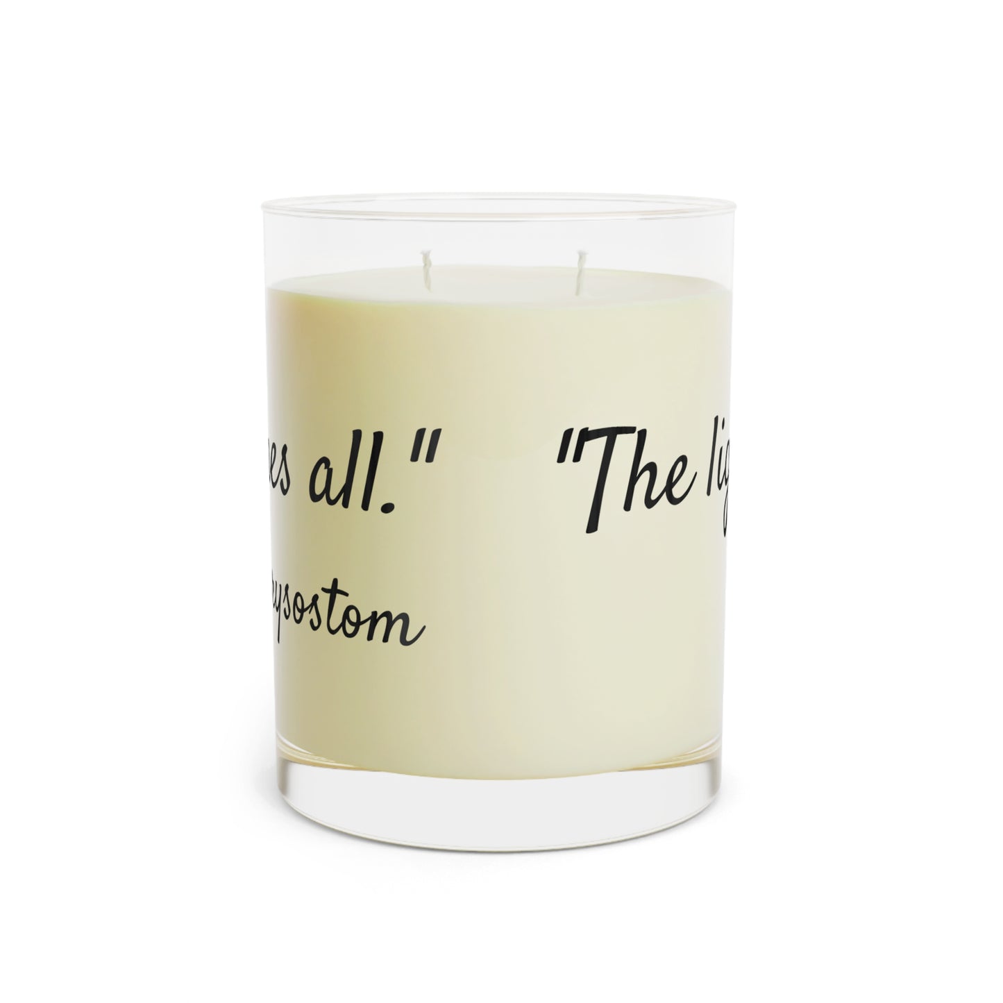 The Light of Christ Illuminates All - St. John Chrysostom - Scented Candle - Full Glass, 11oz