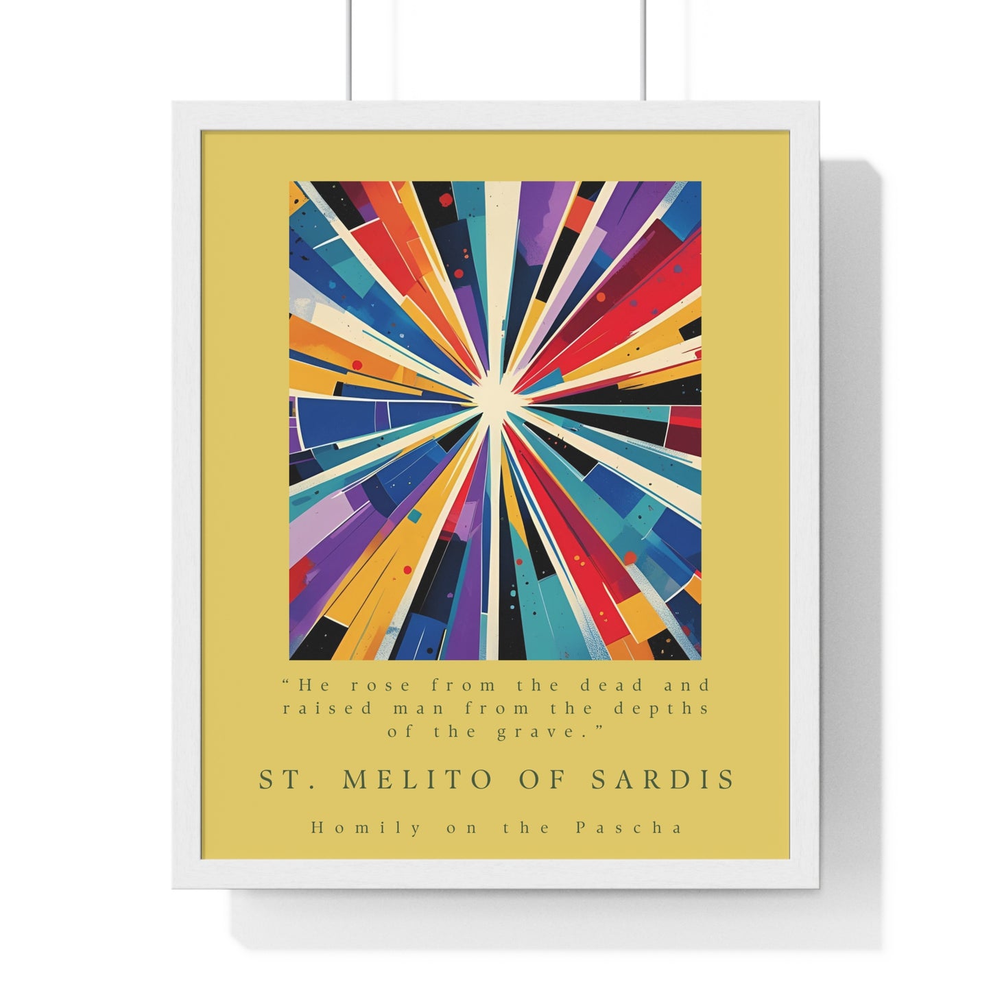 St. Melito of Sardis Vertical Framed Poster
