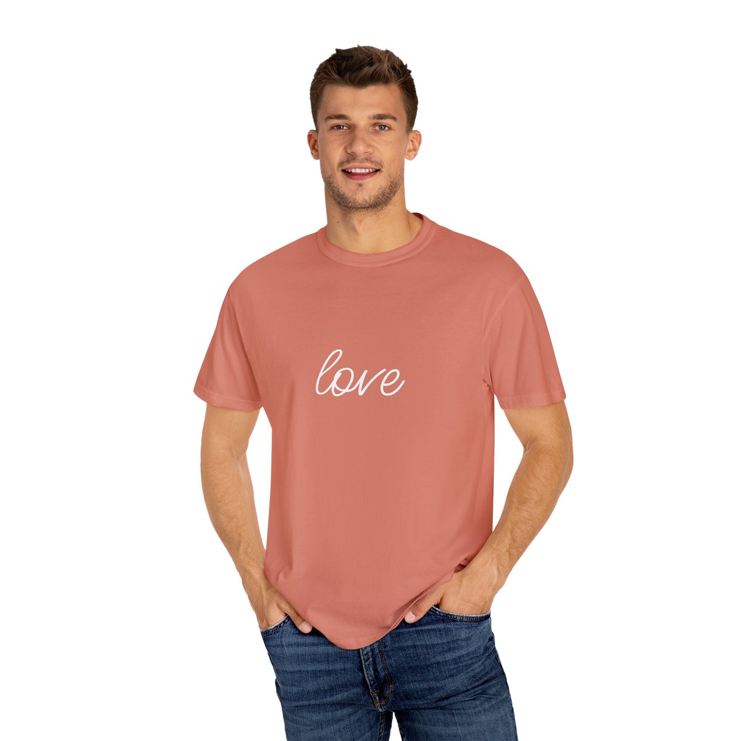 Love - Unisex Garment-Dyed T-shirt
