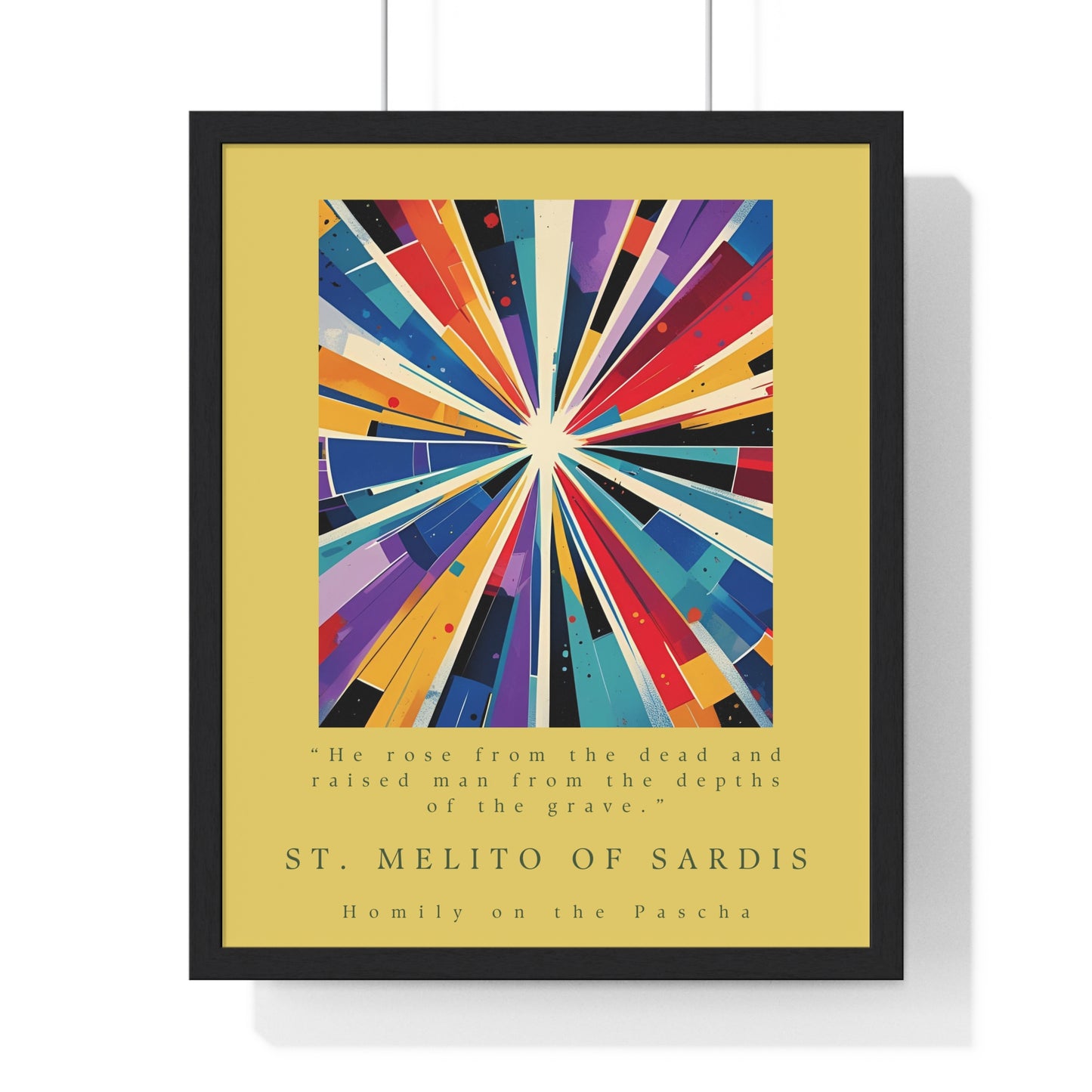 St. Melito of Sardis Vertical Framed Poster