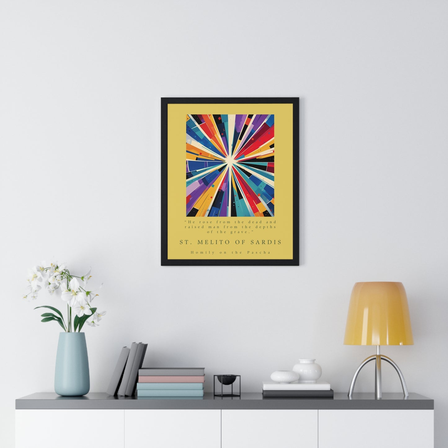 St. Melito of Sardis Vertical Framed Poster