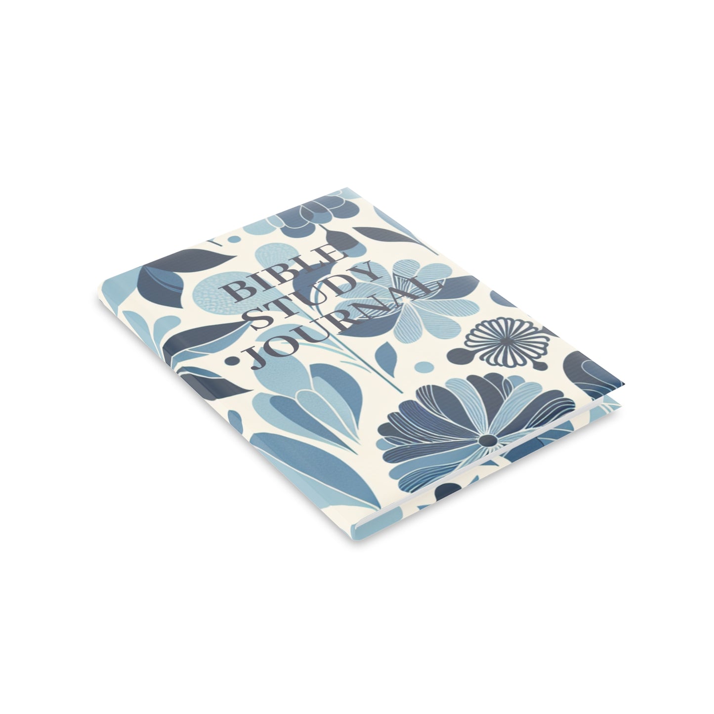 Bible Study Journal - Floral - Hardcover Notebook with Puffy Covers