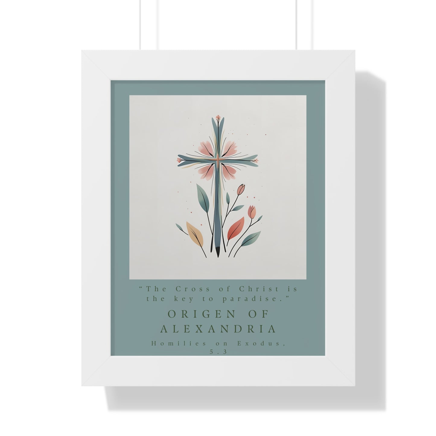 Origen of Alexandria Framed Vertical Poster