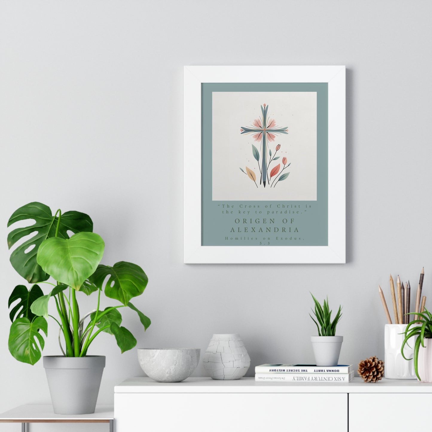 Origen of Alexandria Framed Vertical Poster