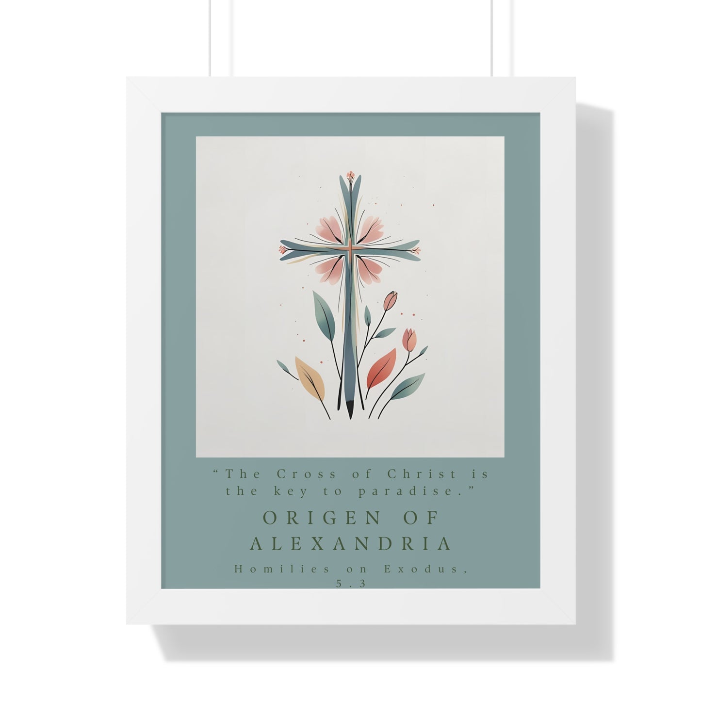 Origen of Alexandria Framed Vertical Poster