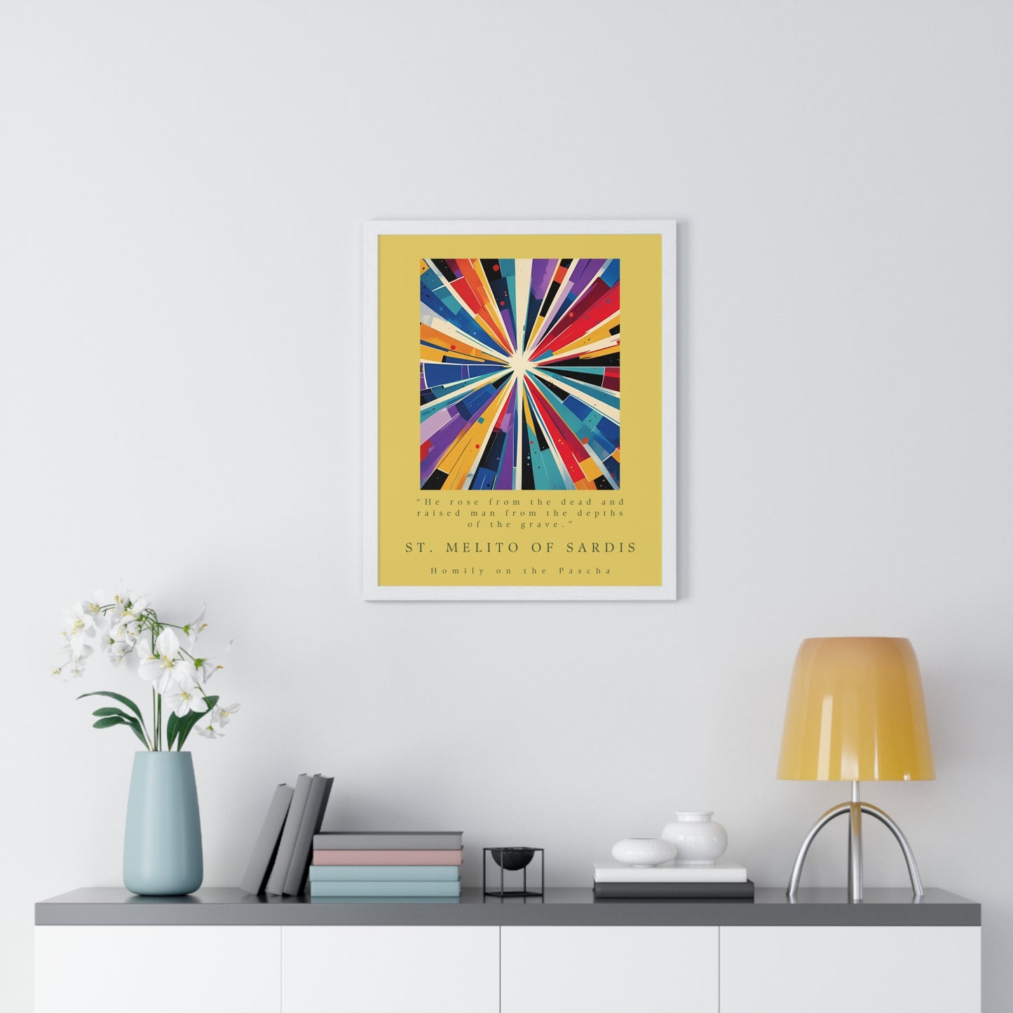 St. Melito of Sardis Vertical Framed Poster