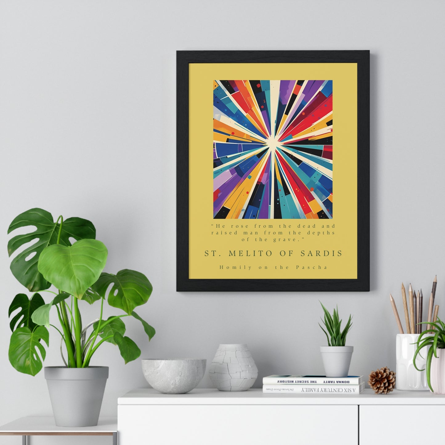St. Melito of Sardis Vertical Framed Poster