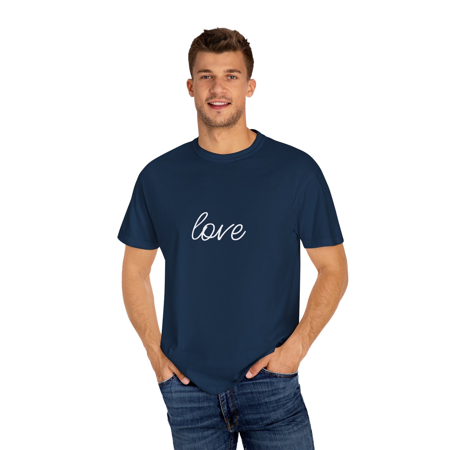 Love - Unisex Garment-Dyed T-shirt