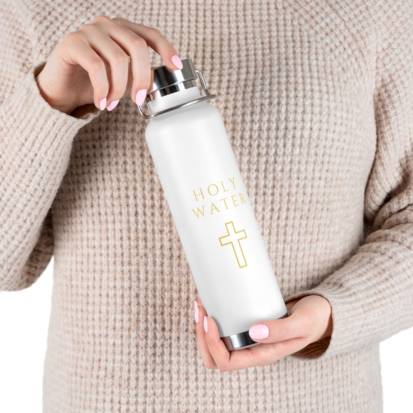 Holy Water Container - Copper Vacuum Insulated Bottle, 22oz