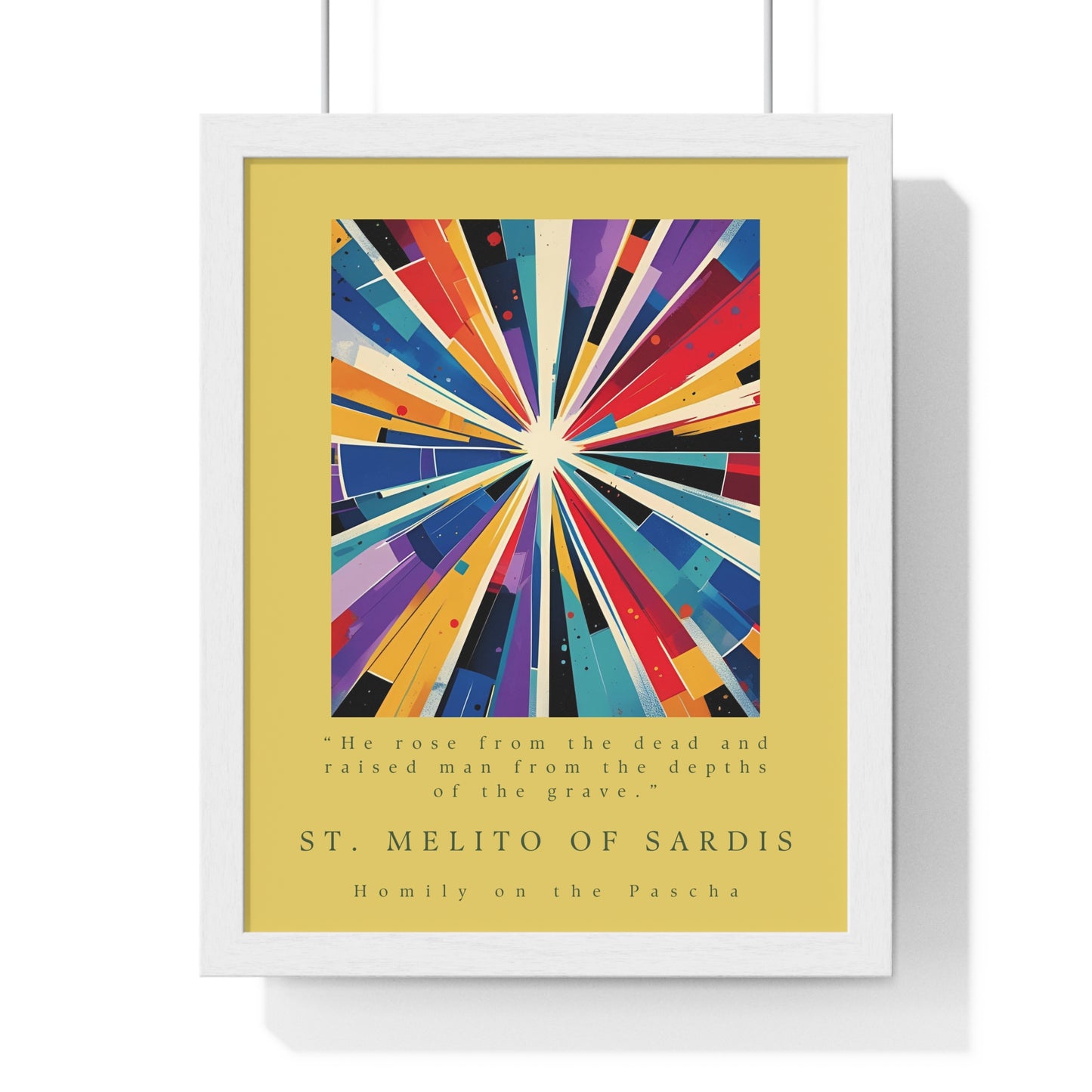 St. Melito of Sardis Vertical Framed Poster