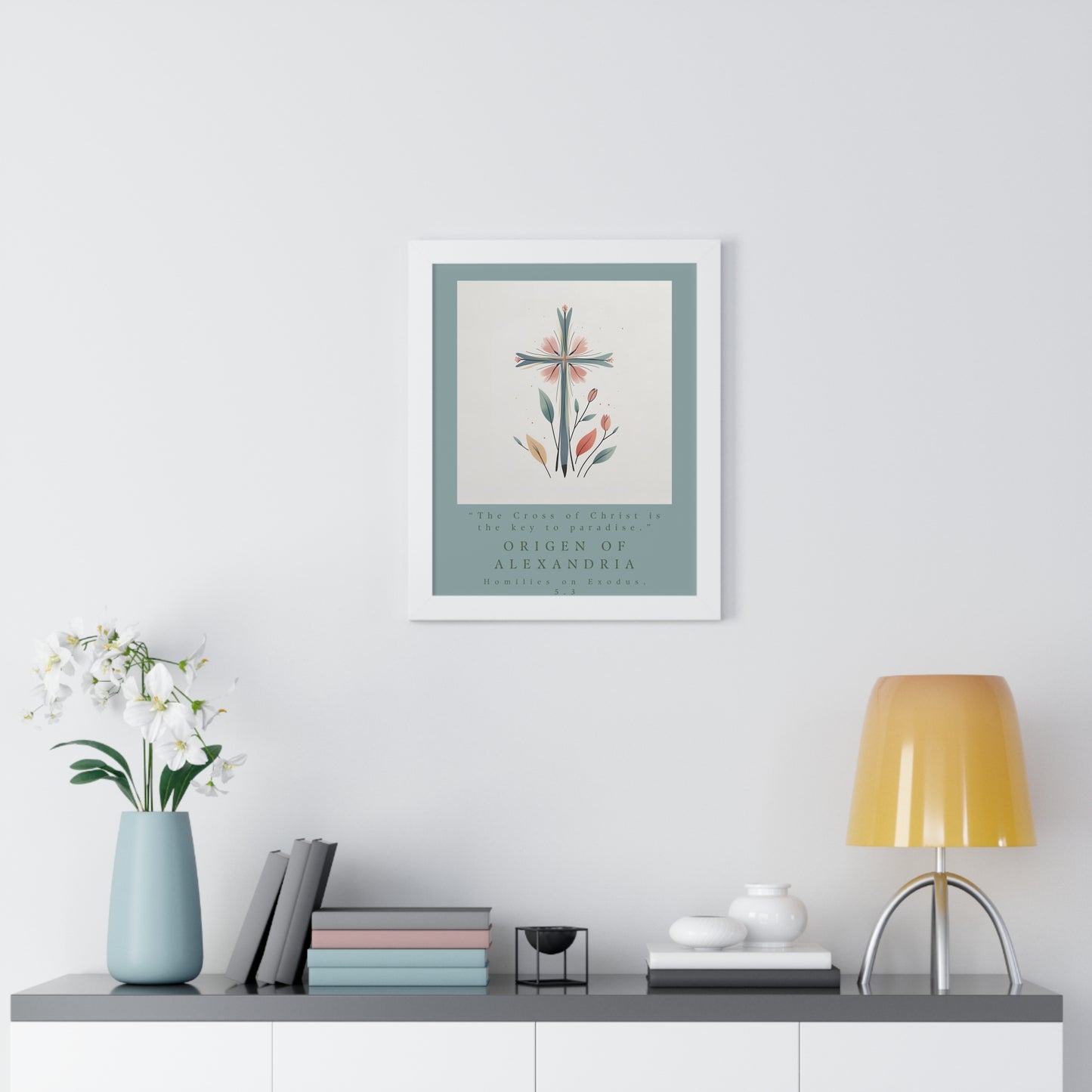 Origen of Alexandria Framed Vertical Poster