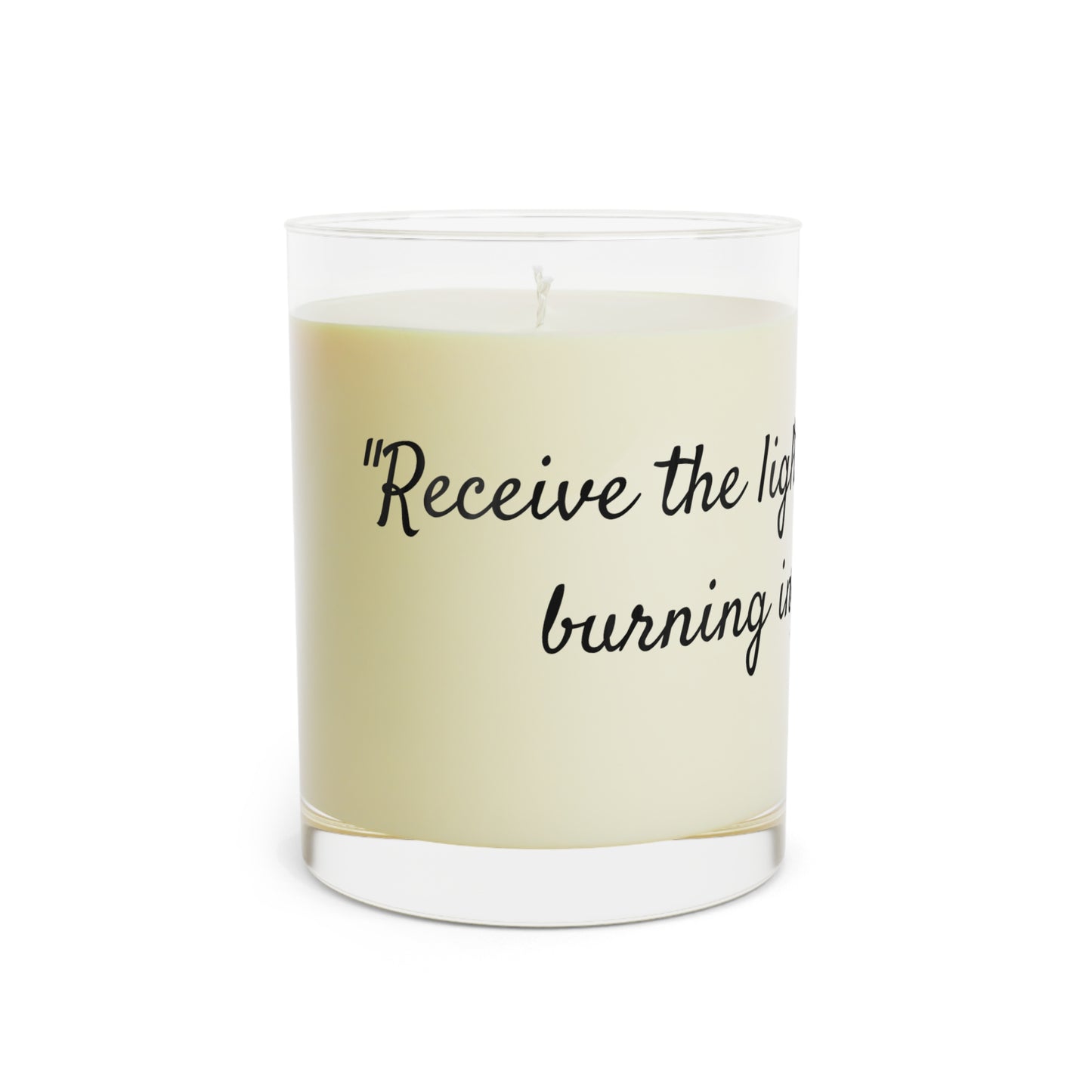 Receive The Light And Keep It Ever Burning In Your Heart - St. Cyril of Alexandria - Scented Candle - Full Glass, 11oz