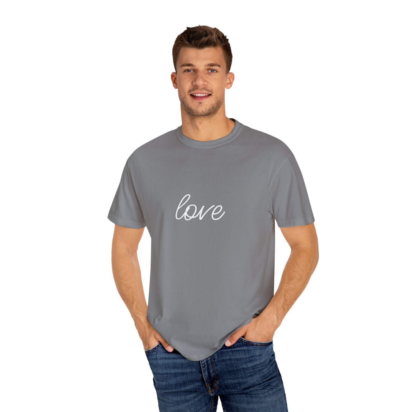 Love - Unisex Garment-Dyed T-shirt