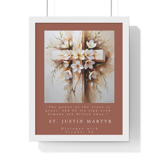 St. Justin Martyr Vertical Framed Poster