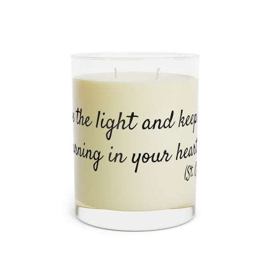 Receive The Light And Keep It Ever Burning In Your Heart - St. Cyril of Alexandria - Scented Candle - Full Glass, 11oz