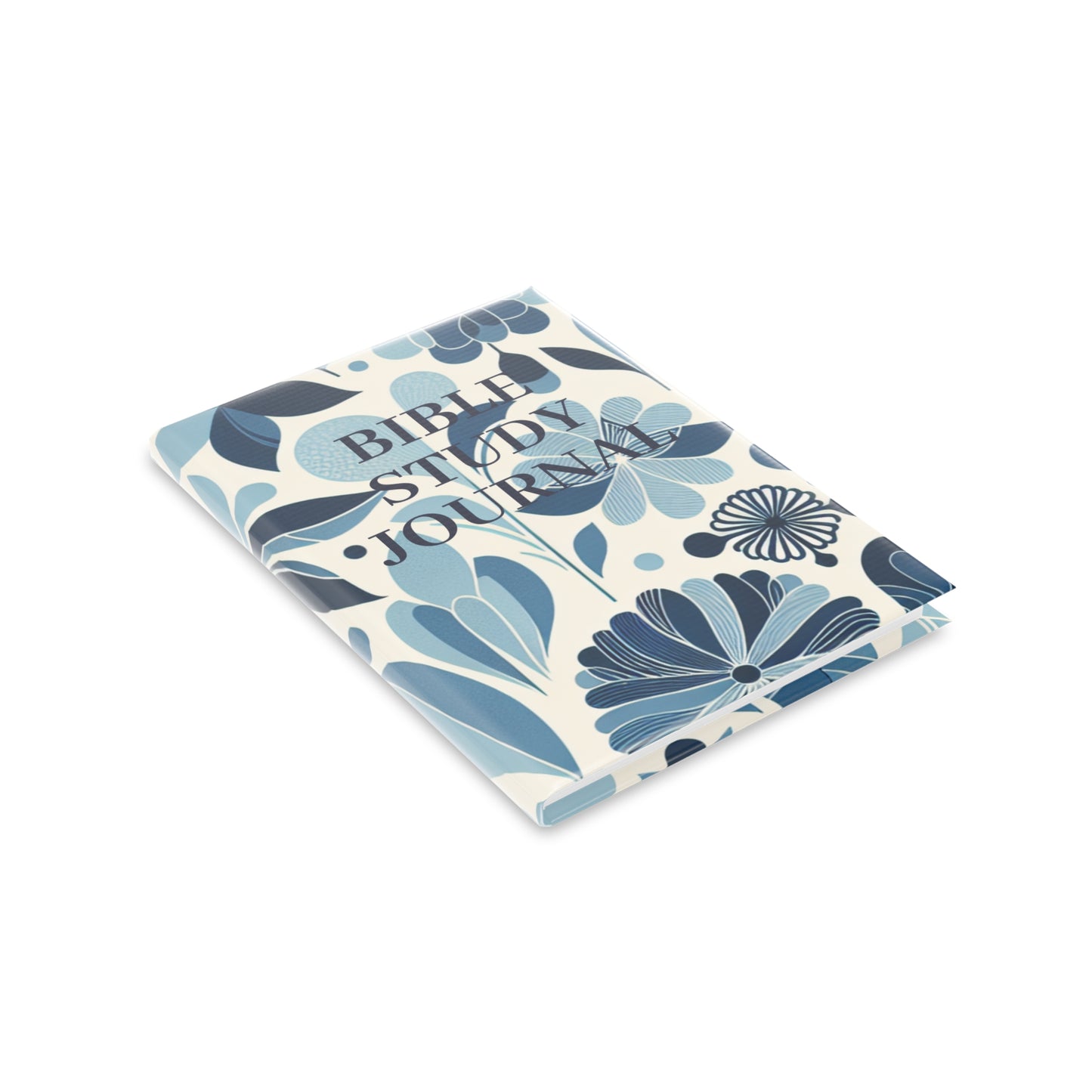 Bible Study Journal - Floral - Hardcover Notebook with Puffy Covers