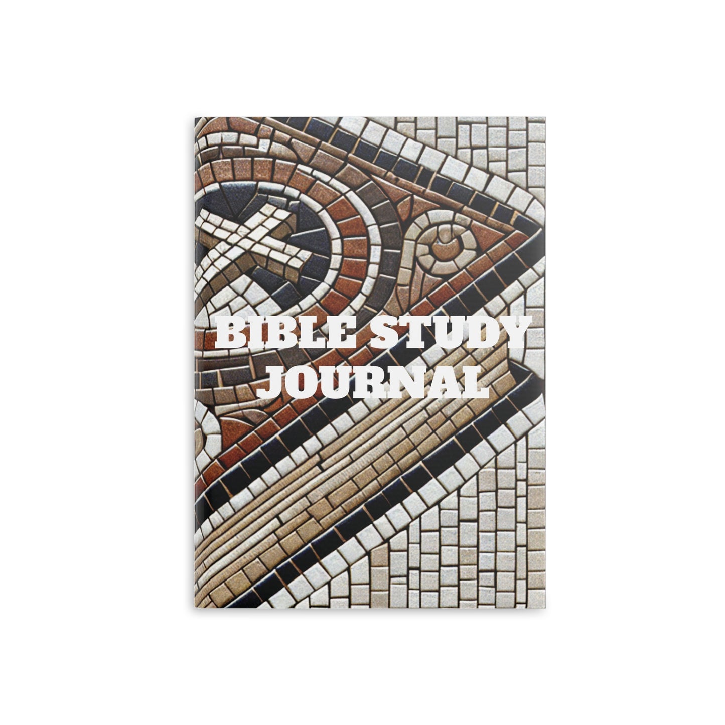 Bible Study Journal - Holy Scripture Mosaic - Hardcover Notebook with Puffy Covers