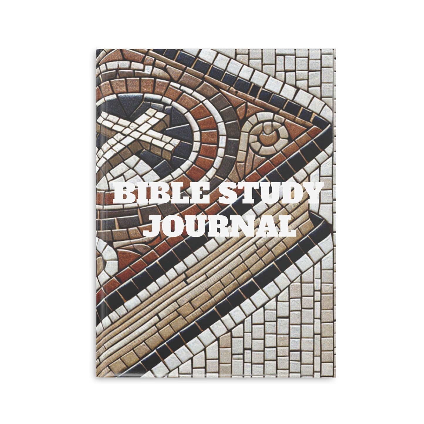 Bible Study Journal - Holy Scripture Mosaic - Hardcover Notebook with Puffy Covers