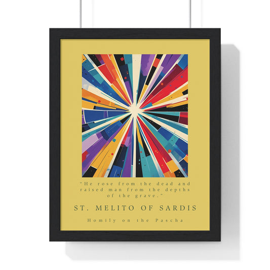 St. Melito of Sardis Vertical Framed Poster