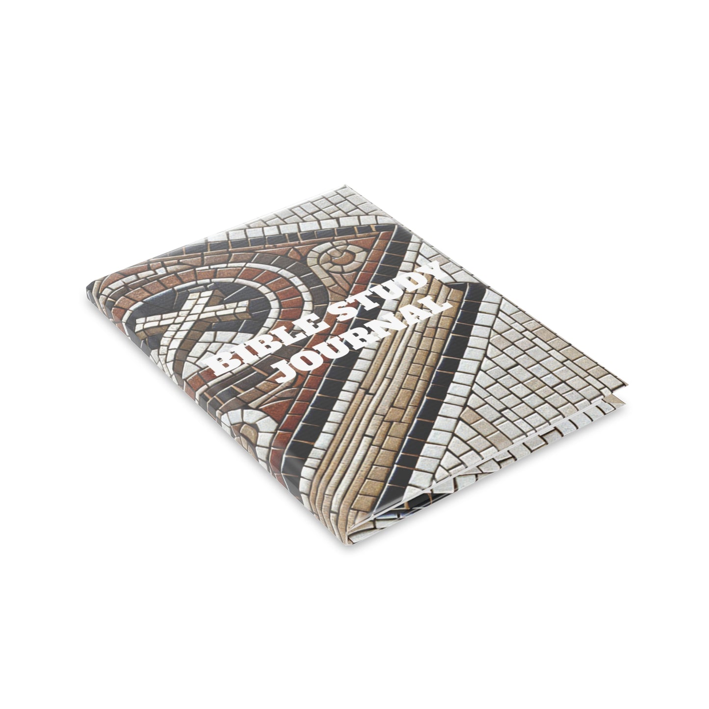 Bible Study Journal - Holy Scripture Mosaic - Hardcover Notebook with Puffy Covers