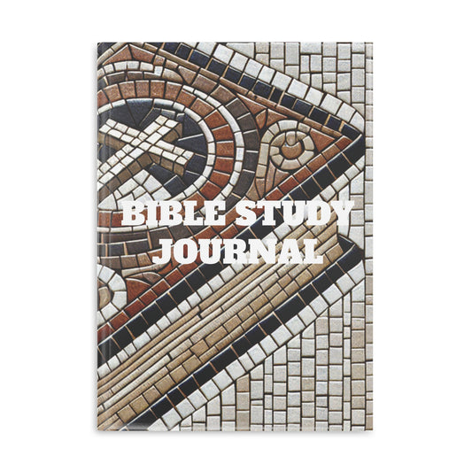 Bible Study Journal - Holy Scripture Mosaic - Hardcover Notebook with Puffy Covers