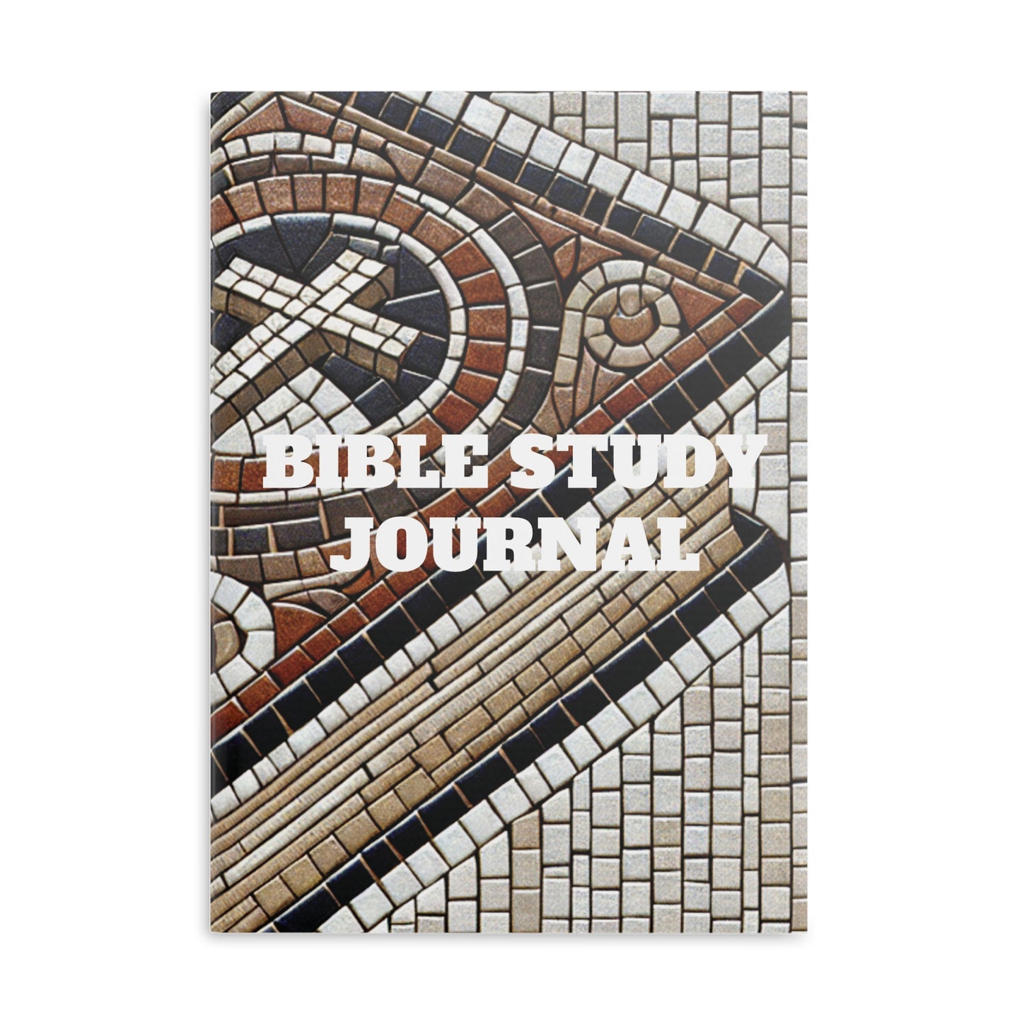 Bible Study Journal - Holy Scripture Mosaic - Hardcover Notebook with Puffy Covers