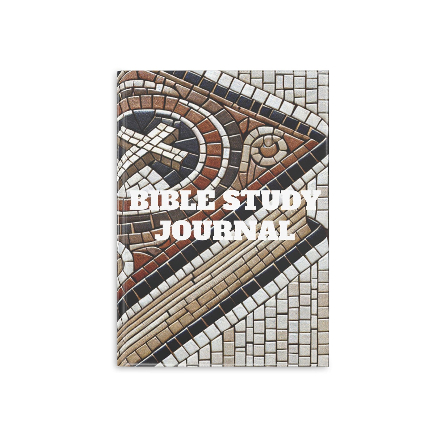Bible Study Journal - Holy Scripture Mosaic - Hardcover Notebook with Puffy Covers