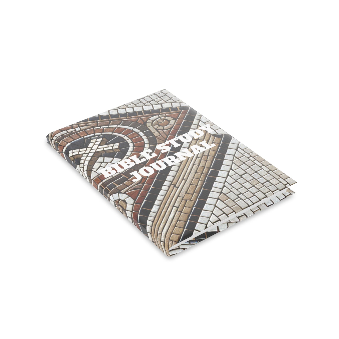 Bible Study Journal - Holy Scripture Mosaic - Hardcover Notebook with Puffy Covers