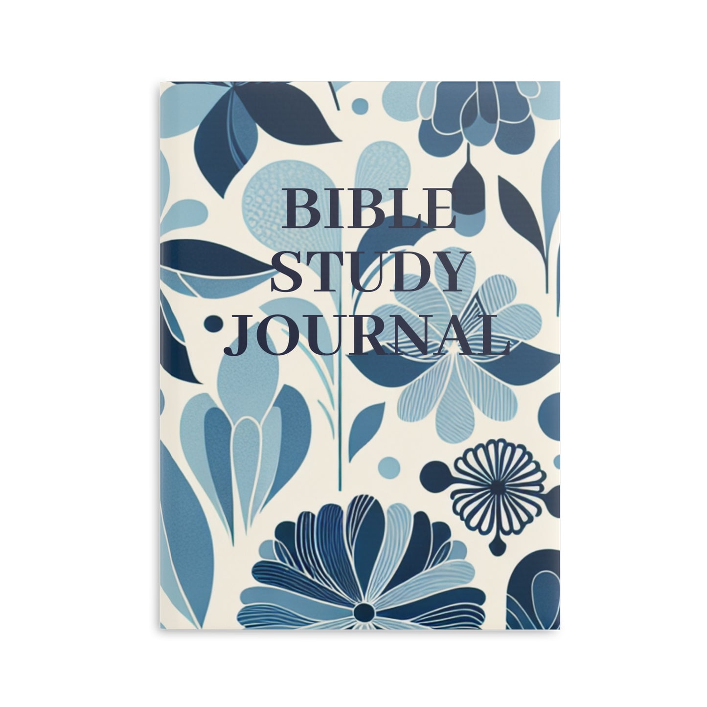 Bible Study Journal - Floral - Hardcover Notebook with Puffy Covers