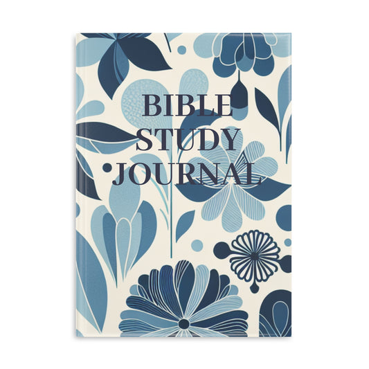 Bible Study Journal - Floral - Hardcover Notebook with Puffy Covers