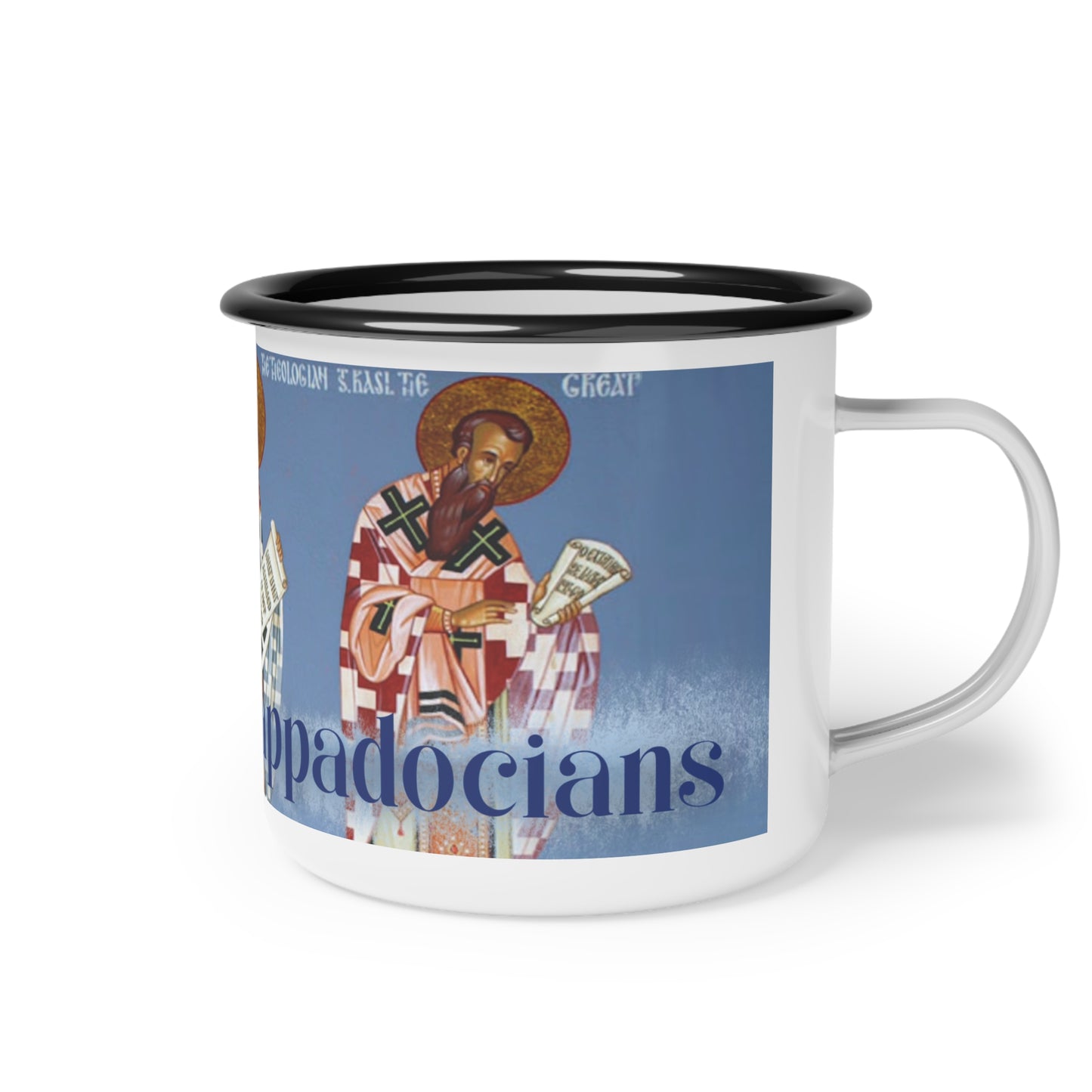 Coffee and Cappadocians - Enamel Camp Cup