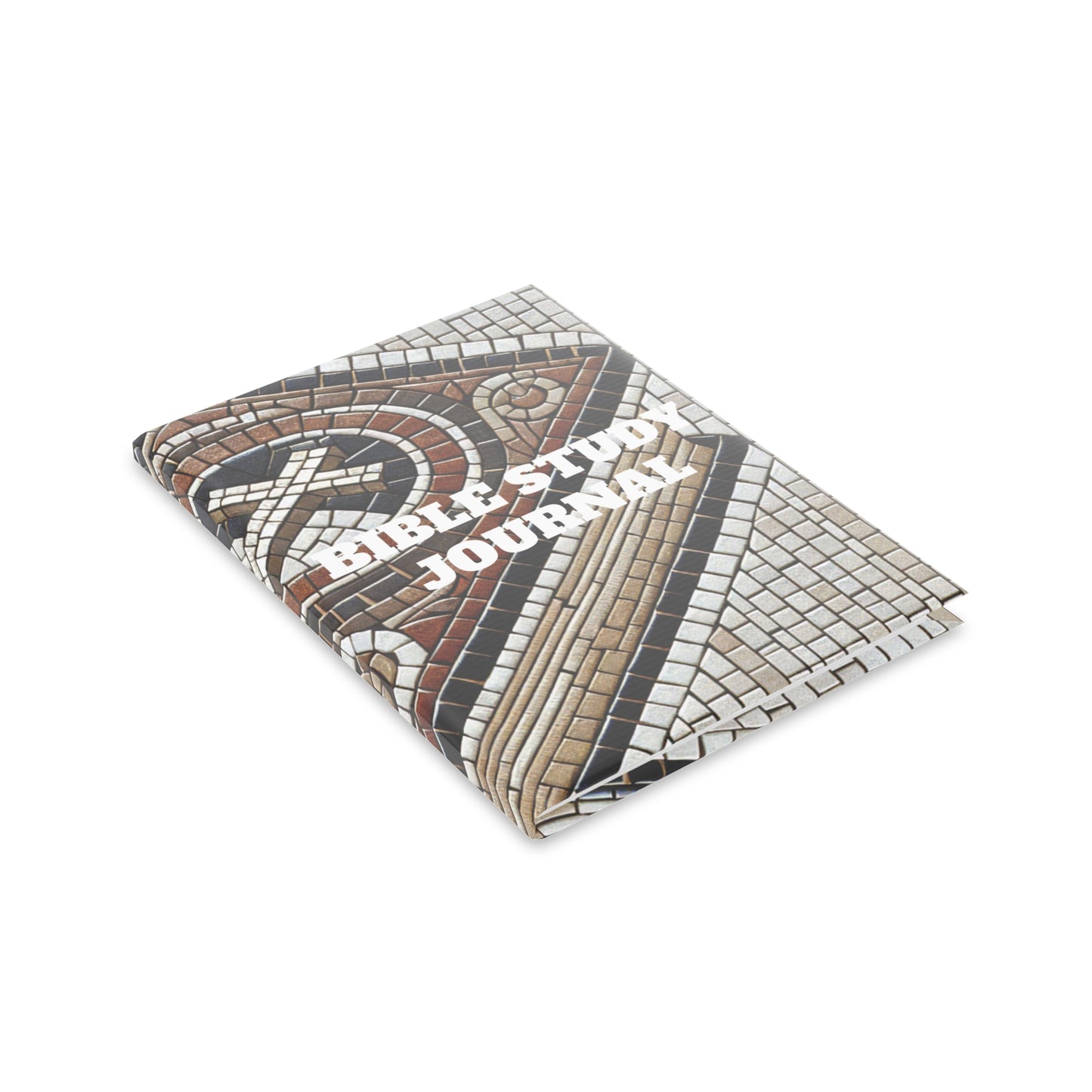 Bible Study Journal - Holy Scripture Mosaic - Hardcover Notebook with Puffy Covers