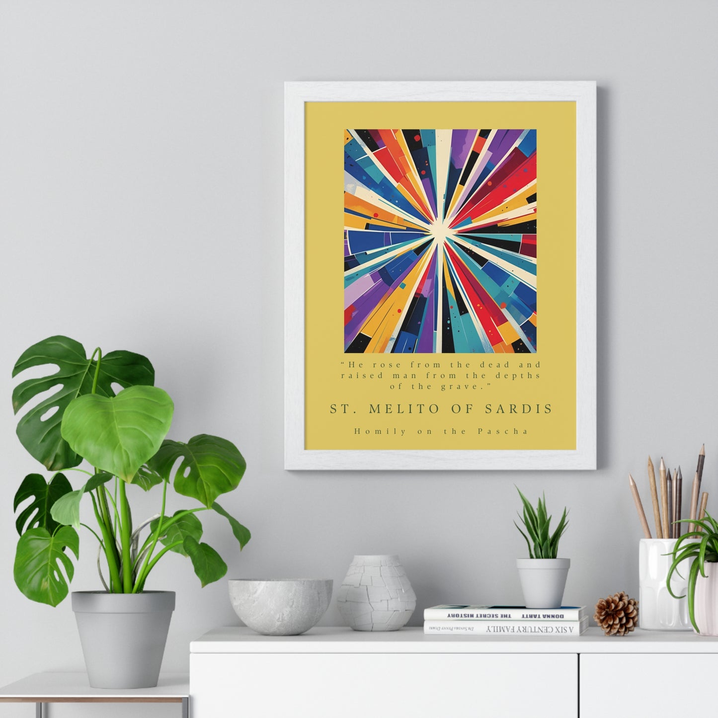 St. Melito of Sardis Vertical Framed Poster