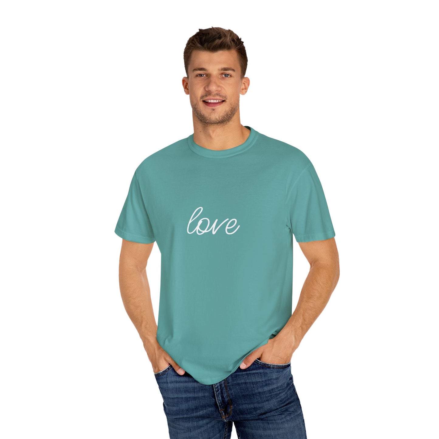Love - Unisex Garment-Dyed T-shirt