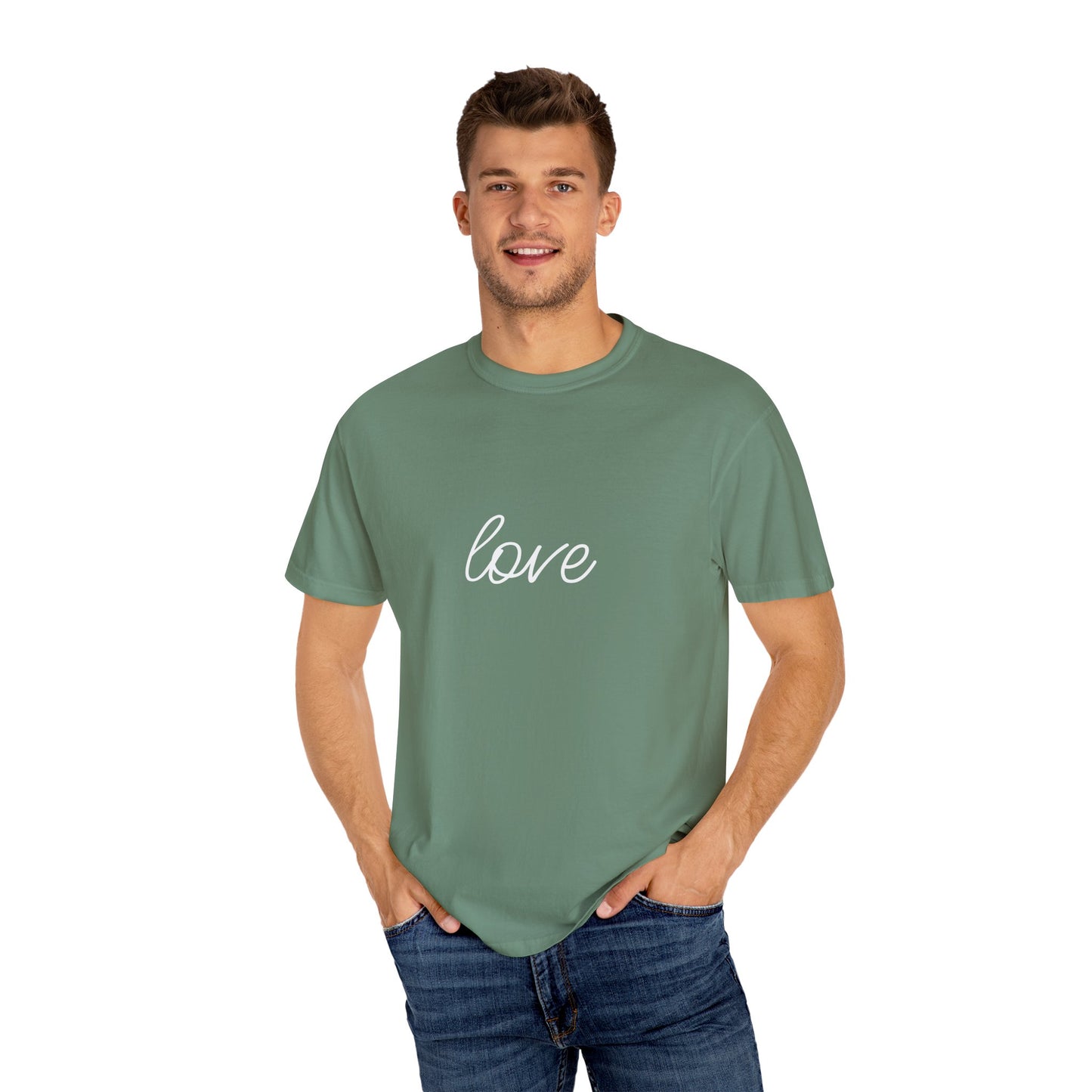 Love - Unisex Garment-Dyed T-shirt