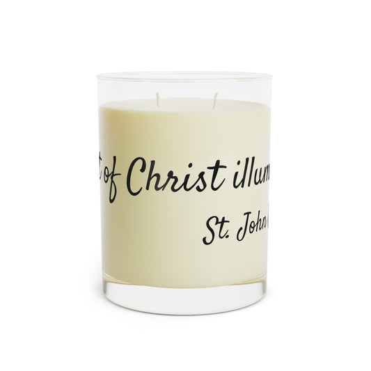 The Light of Christ Illuminates All - St. John Chrysostom - Scented Candle - Full Glass, 11oz