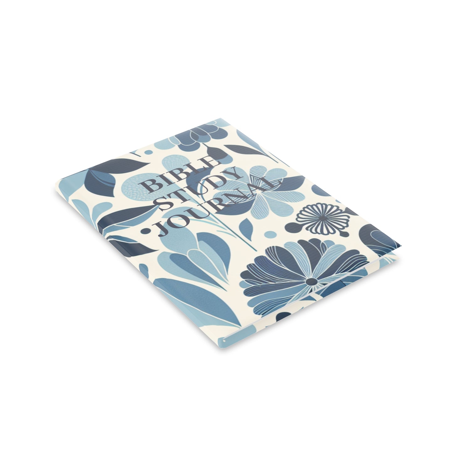 Bible Study Journal - Floral - Hardcover Notebook with Puffy Covers