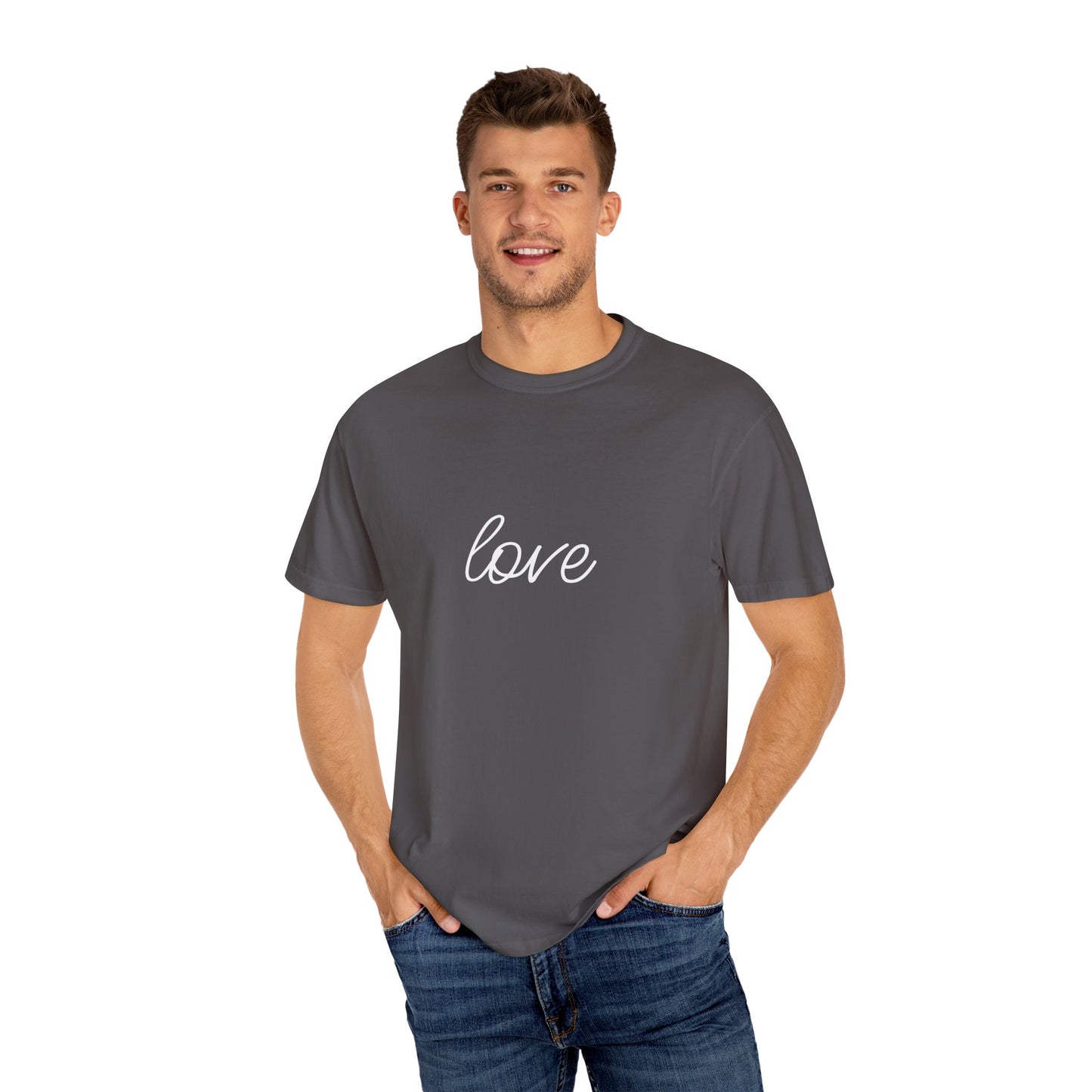 Love - Unisex Garment-Dyed T-shirt