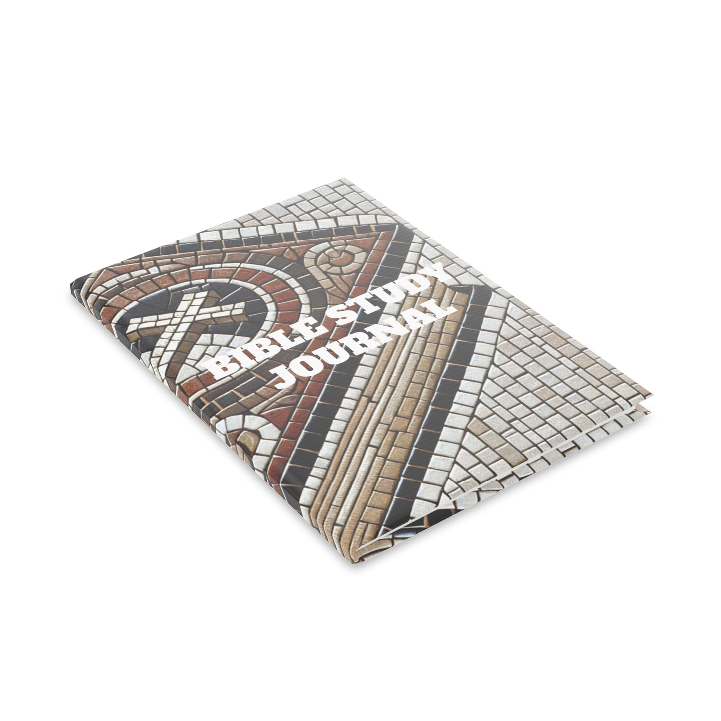 Bible Study Journal - Holy Scripture Mosaic - Hardcover Notebook with Puffy Covers
