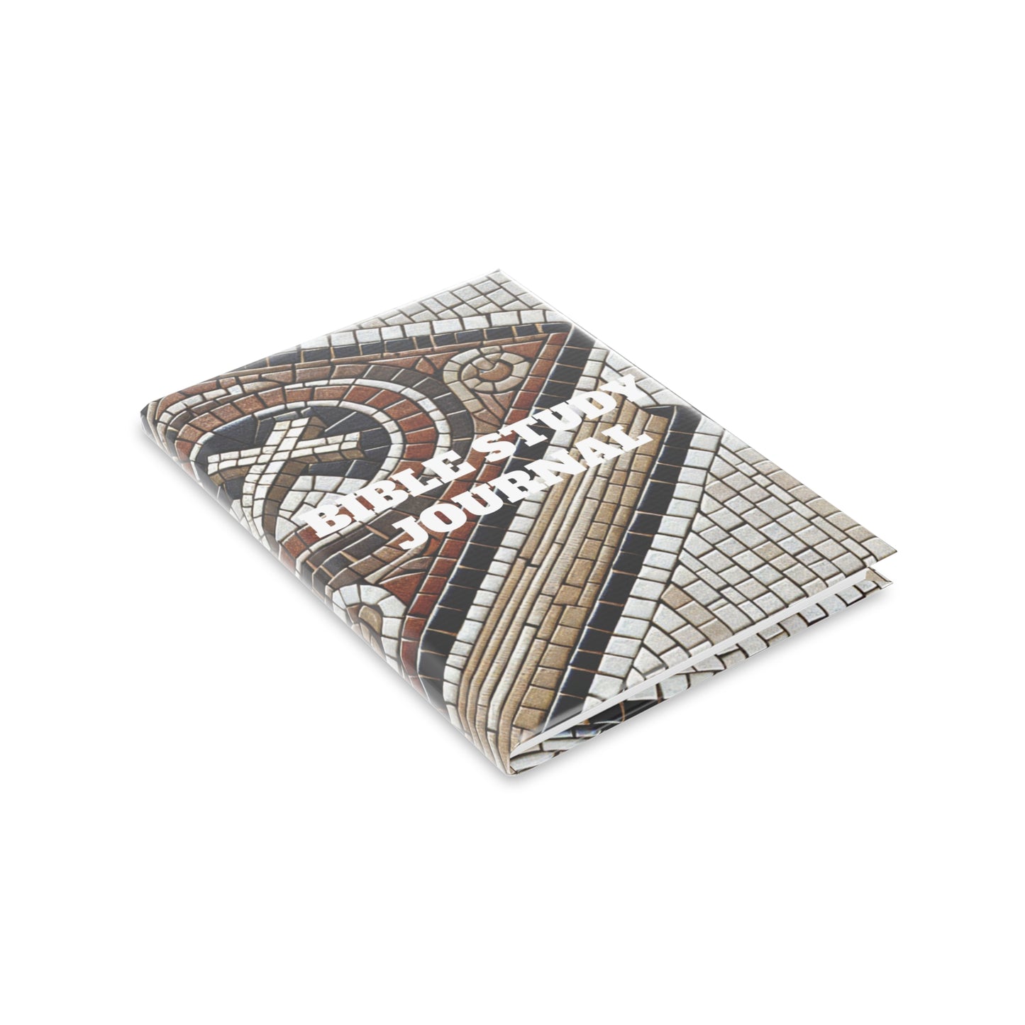 Bible Study Journal - Holy Scripture Mosaic - Hardcover Notebook with Puffy Covers