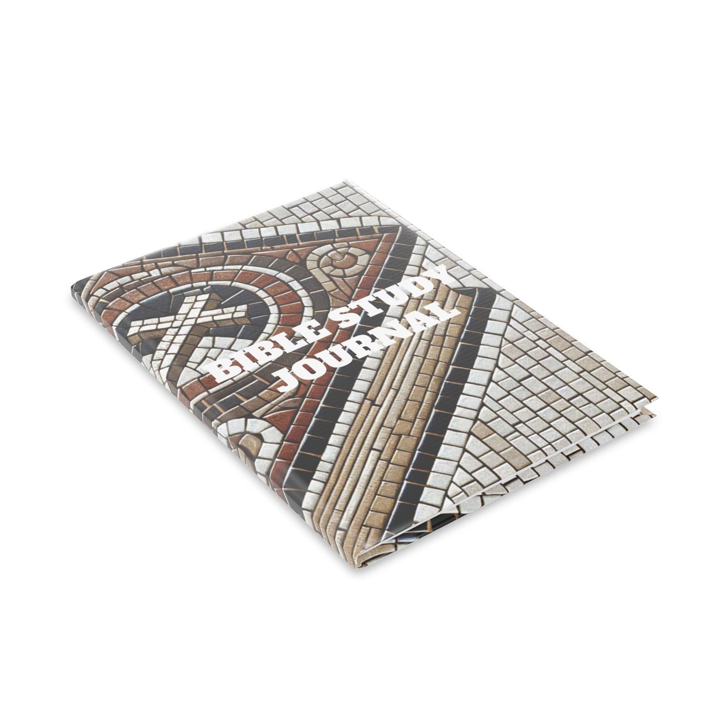 Bible Study Journal - Holy Scripture Mosaic - Hardcover Notebook with Puffy Covers
