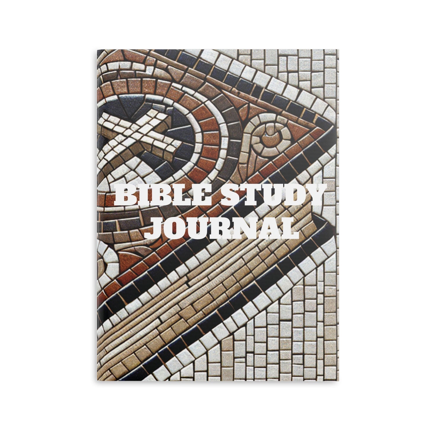 Bible Study Journal - Holy Scripture Mosaic - Hardcover Notebook with Puffy Covers