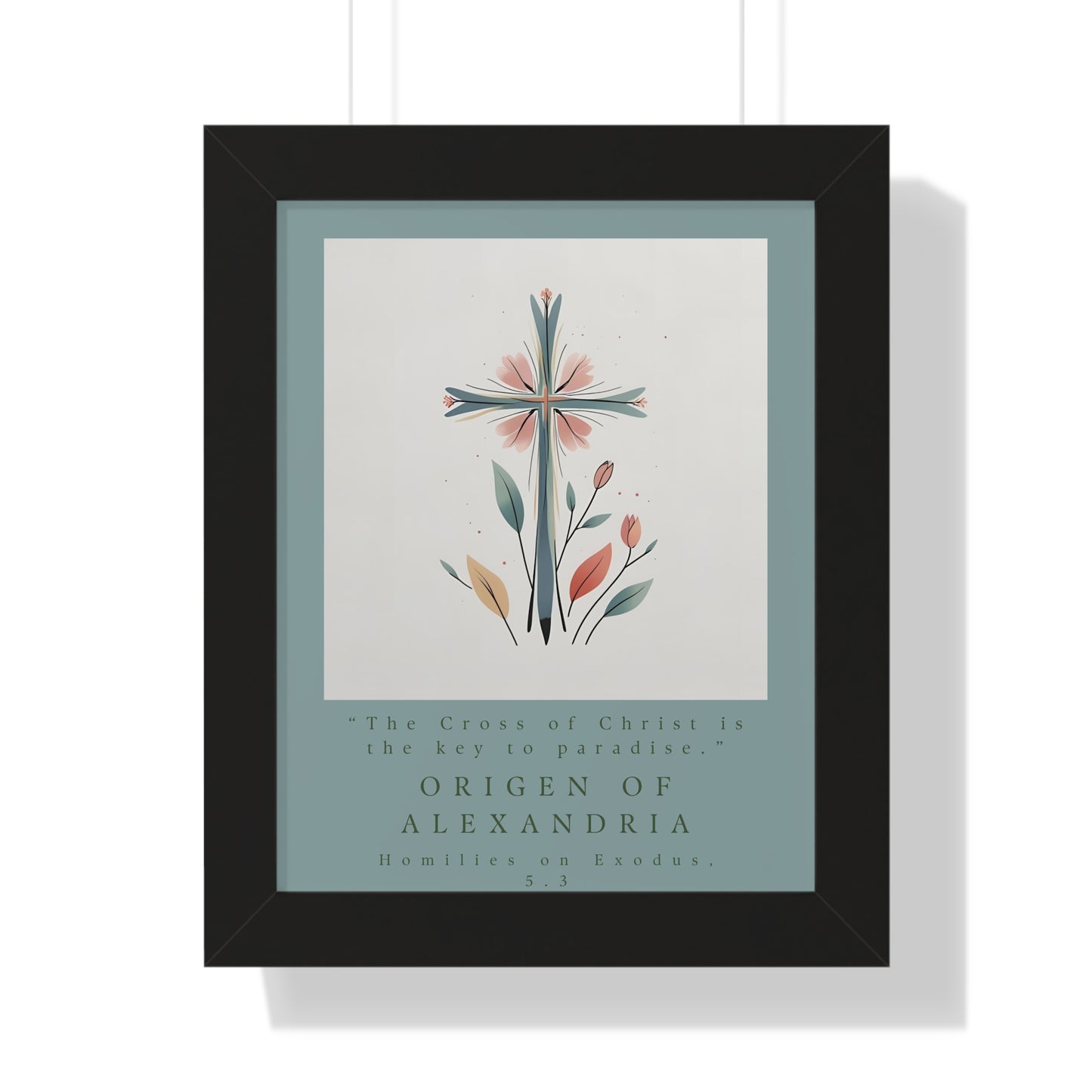 Origen of Alexandria Framed Vertical Poster