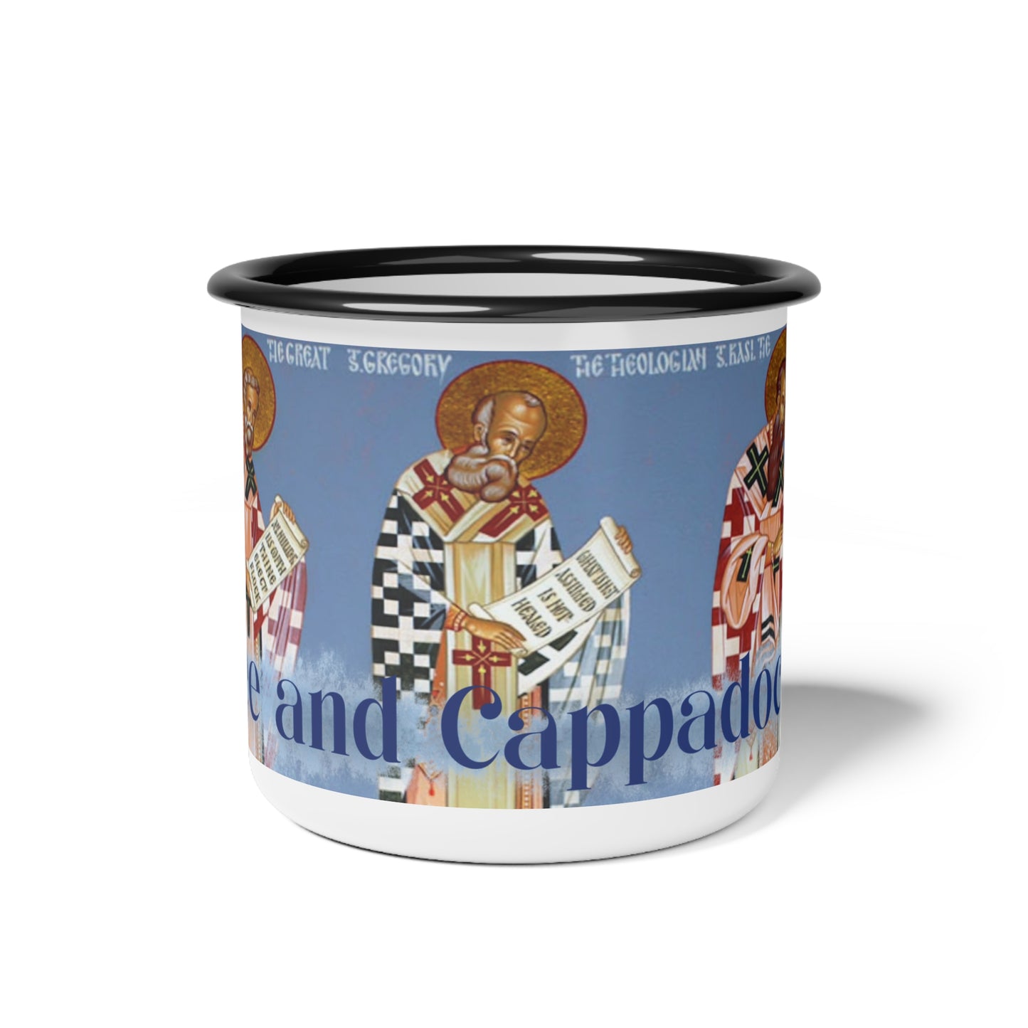Coffee and Cappadocians - Enamel Camp Cup